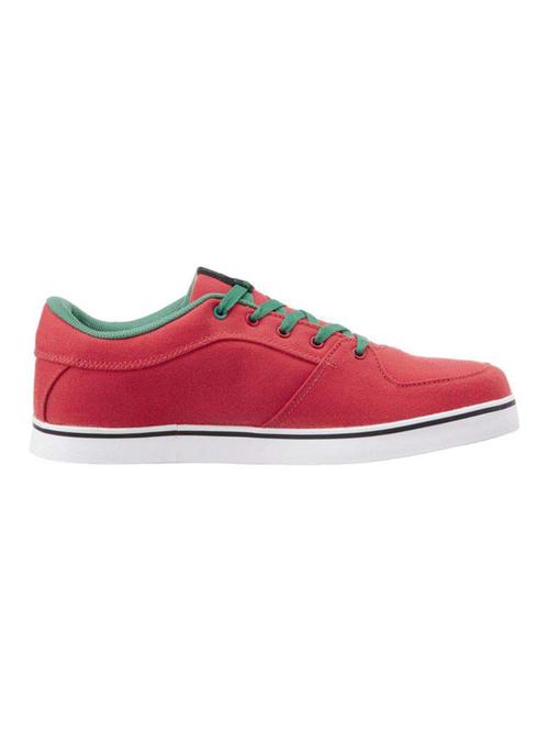 red canvas lace up sneakers - 16580149 - Standard Image - 1