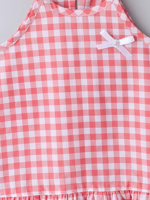 key hole back checkered top - 16580311 - Zoom Image - 3