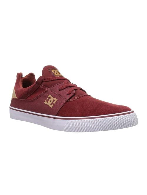 maroon suede lace up sneakers - 16580314 - Standard Image - 1