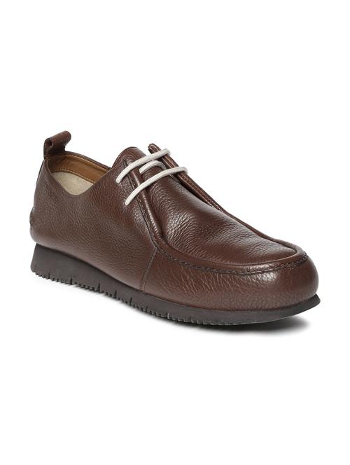 brown leather lace up shoes - 16580930 - Very Small Image - 1