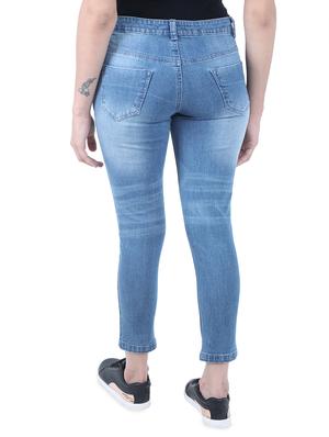 high rise distressed jeans - 16581134 - Standard Image - 3