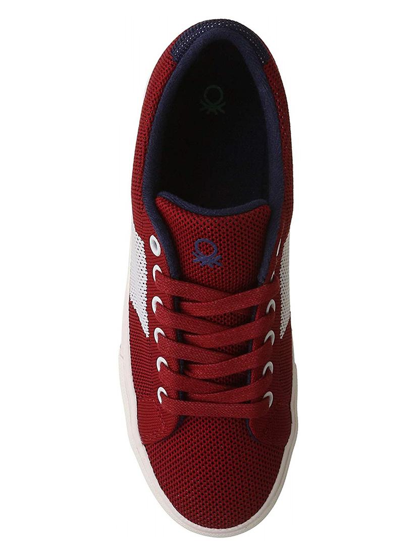 red lace-up sneakers - 16581300 - Zoom Image - 3
