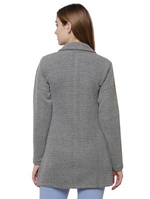 shirt neck pocket slit cardigan - 16581383 - Standard Image - 3