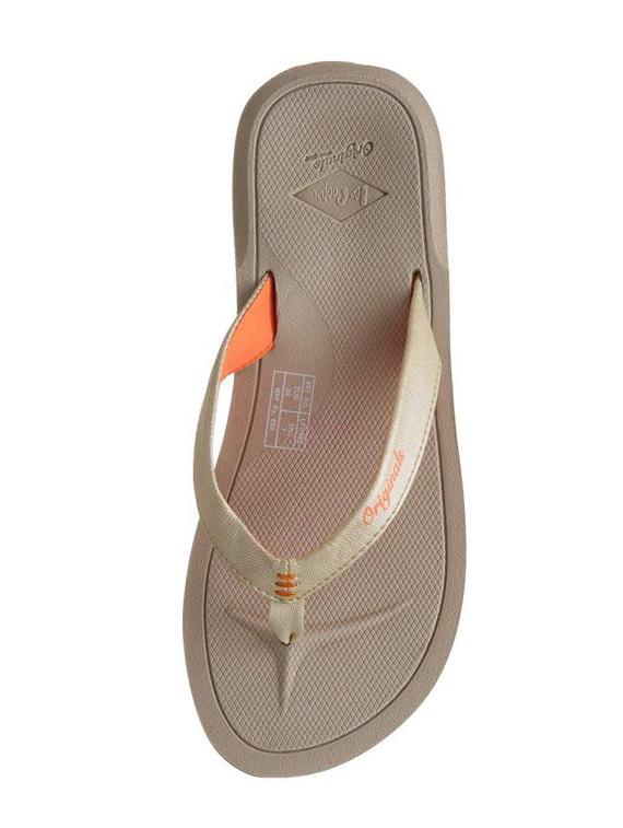 beige synthetic flip flops - 16581617 - Zoom Image - 3