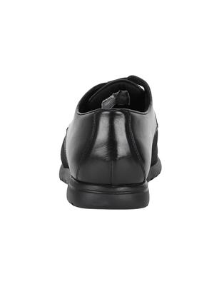 van heusen black mesh lace up shoes - 16584258 - Standard Image - 3