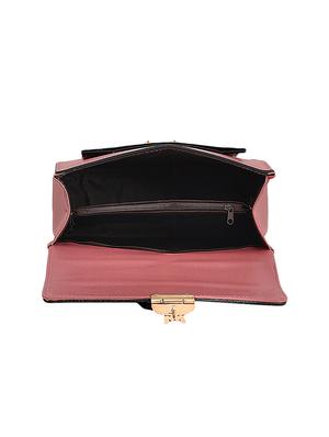 purple leatherette (pu) messenger sling bag - 16584522 - Standard Image - 3