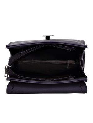 black leatherette (pu) sling bag - 16584526 - Standard Image - 3