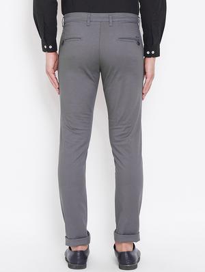 grey solid chinos - 16584780 - Standard Image - 3