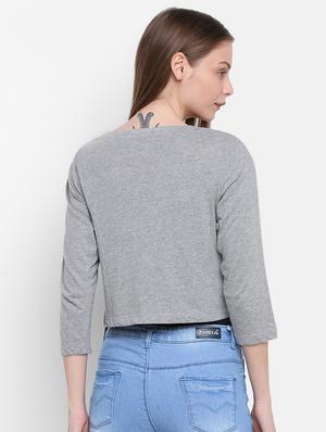 curved hem crop shrug - 16584925 - Standard Image - 3