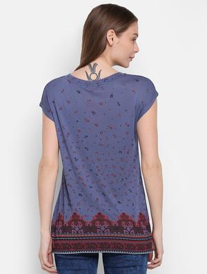 round neck cap sleeved tee - 16584953 - Standard Image - 3