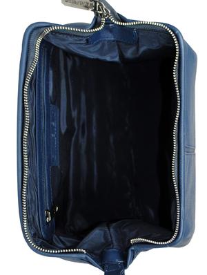 blue leather regular pouch - 16585231 - Standard Image - 3