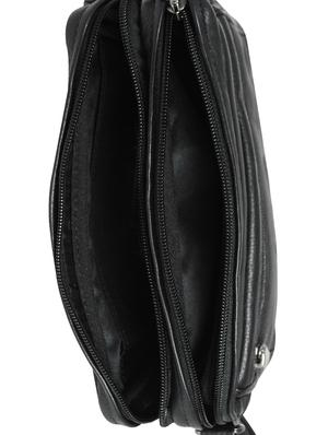 black leather regular pouch - 16585232 - Standard Image - 3