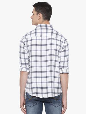 white checkered casual shirt - 16585399 - Standard Image - 3