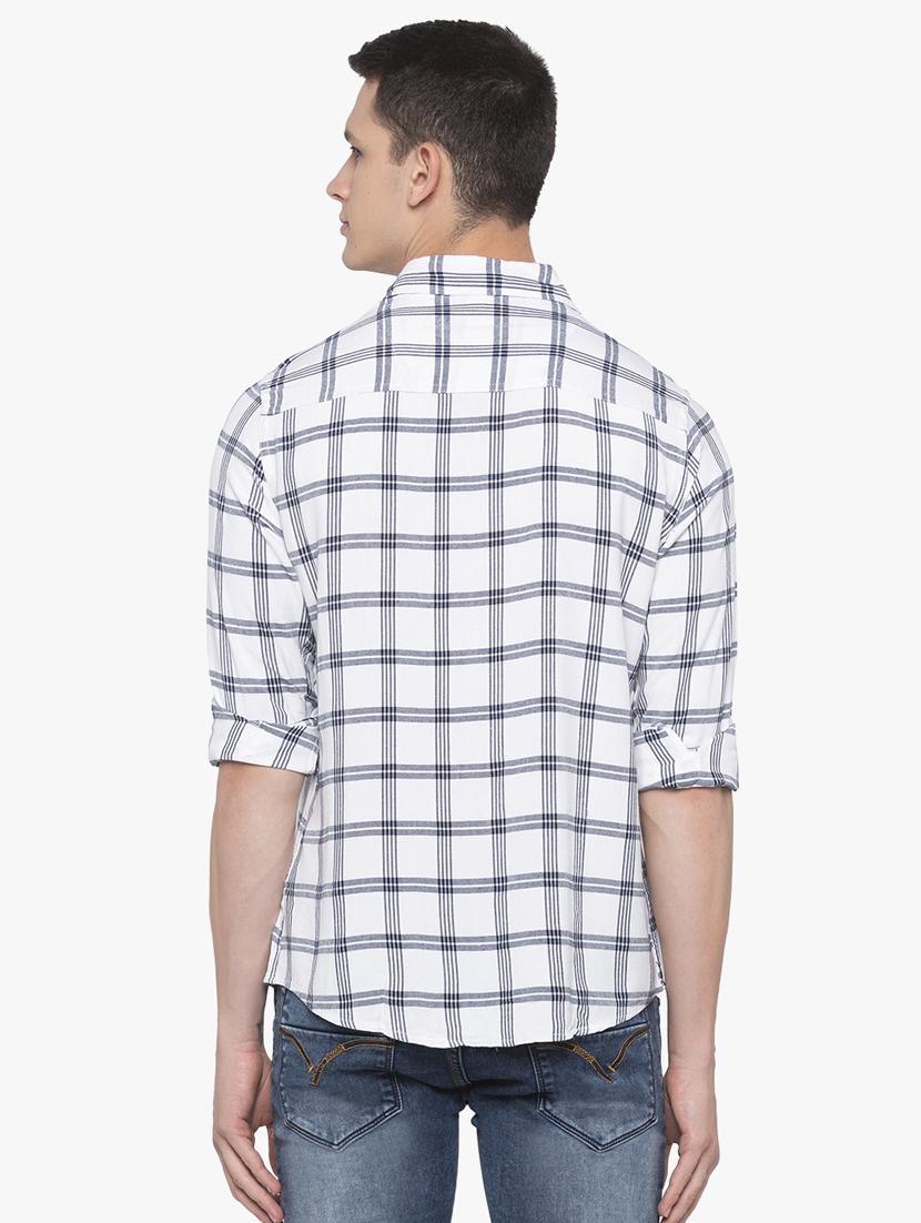 white checkered casual shirt - 16585399 - Zoom Image - 3