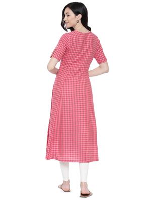 check print a-line kurta - 16585451 - Standard Image - 3