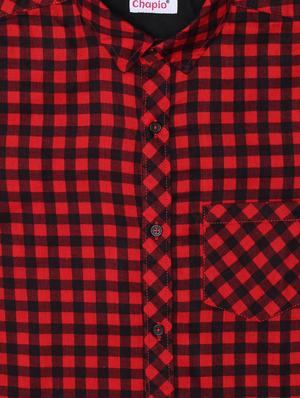 red cotton shirt - 16585535 - Standard Image - 3