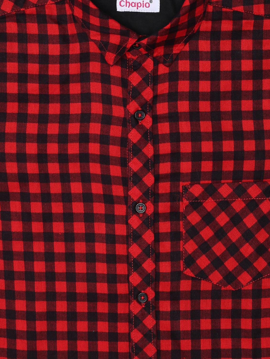 red cotton shirt - 16585535 - Zoom Image - 3