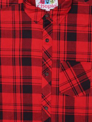 red cotton shirt - 16585538 - Standard Image - 3
