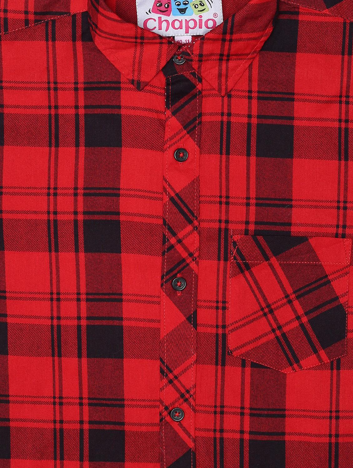 red cotton shirt - 16585538 - Zoom Image - 3