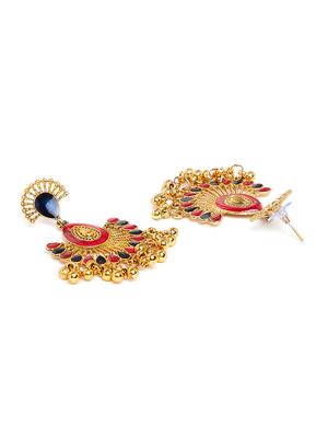 red metal drop earring - 16585632 - Standard Image - 3