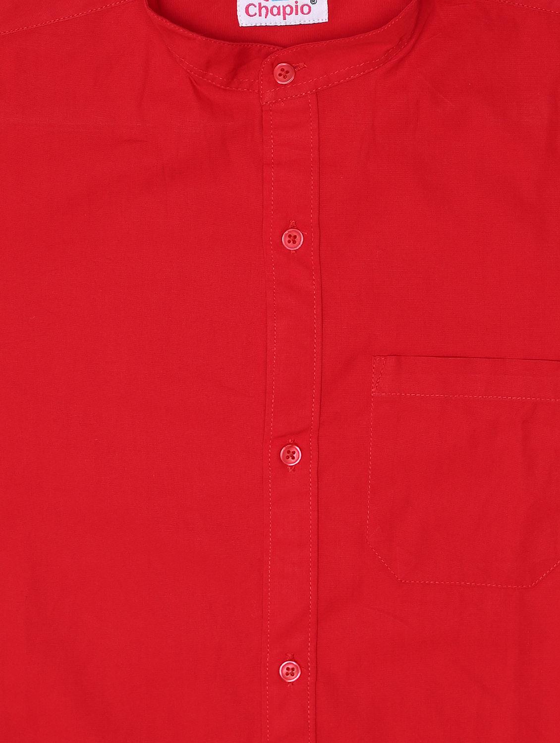 red cotton shirt - 16585701 - Zoom Image - 3