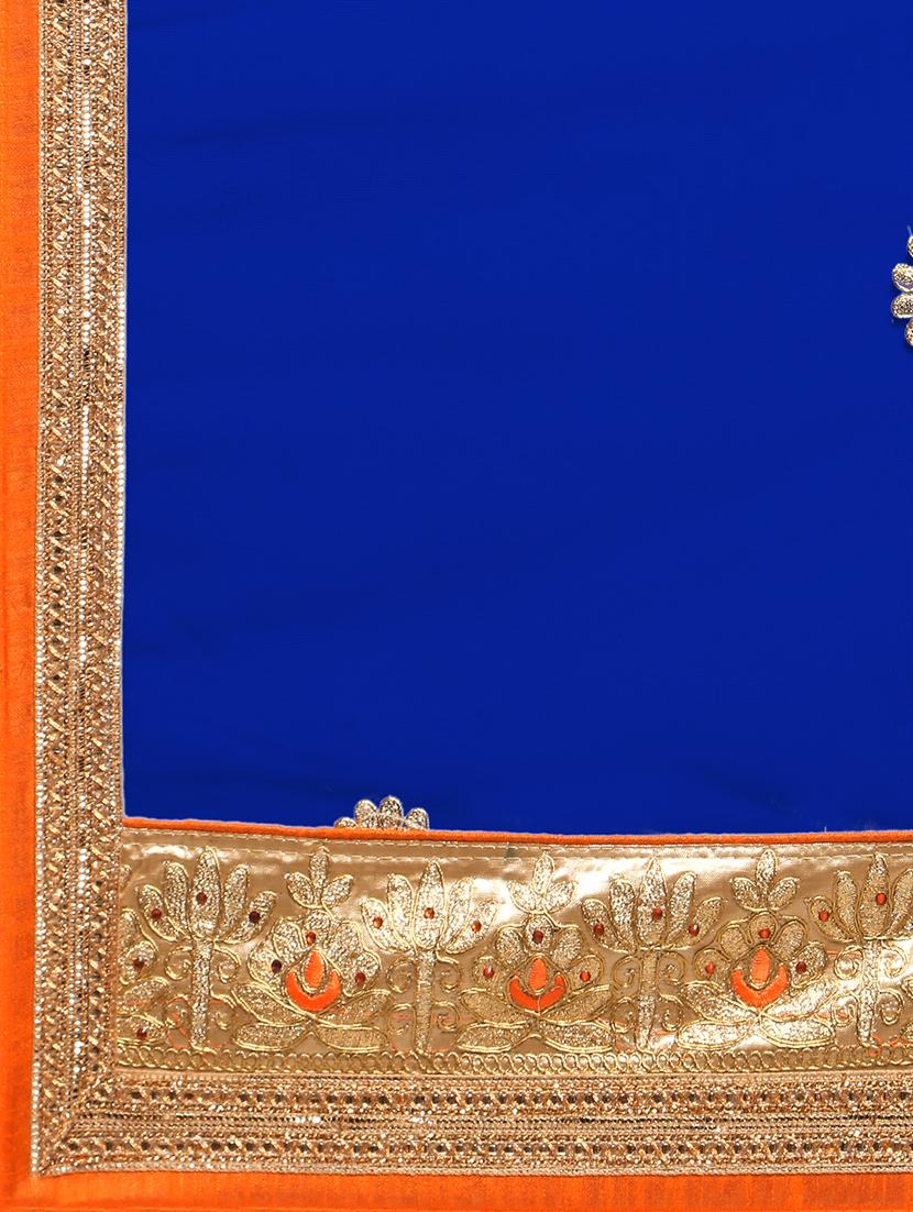 embroidered contrast lehenga - 16585941 - Zoom Image - 6