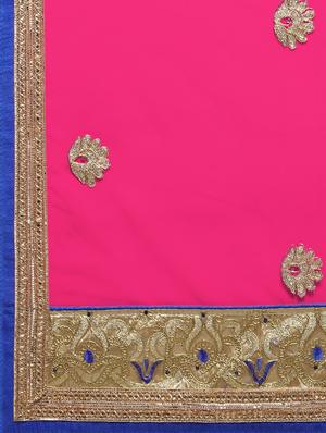 embroidered contrast lehenga - 16585945 - Standard Image - 6