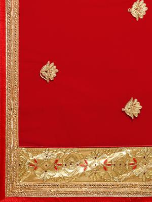 embroidered contrast lehenga - 16585946 - Standard Image - 6