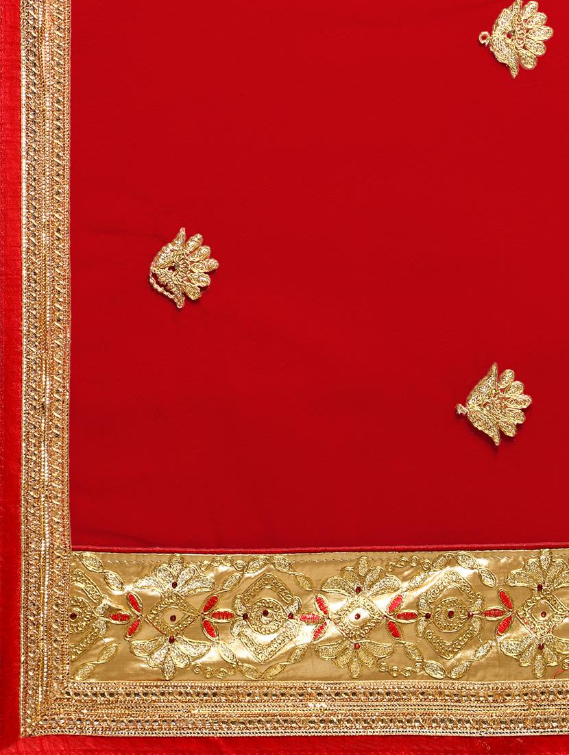 embroidered contrast lehenga - 16585946 - Zoom Image - 6