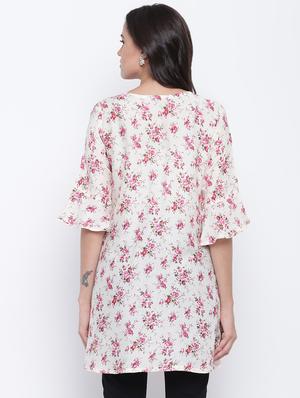 floral straight kurti - 16586363 - Standard Image - 3