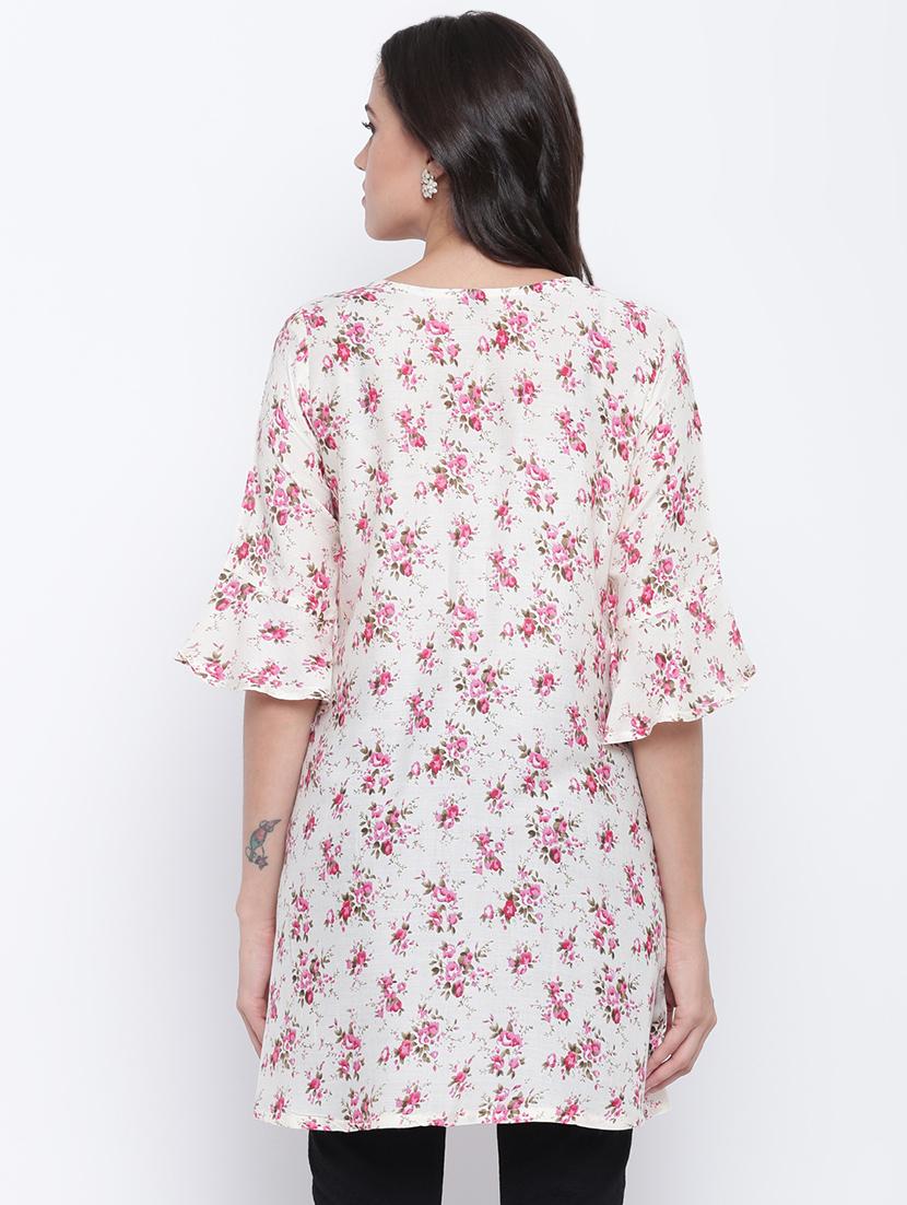 floral straight kurti - 16586363 - Zoom Image - 3