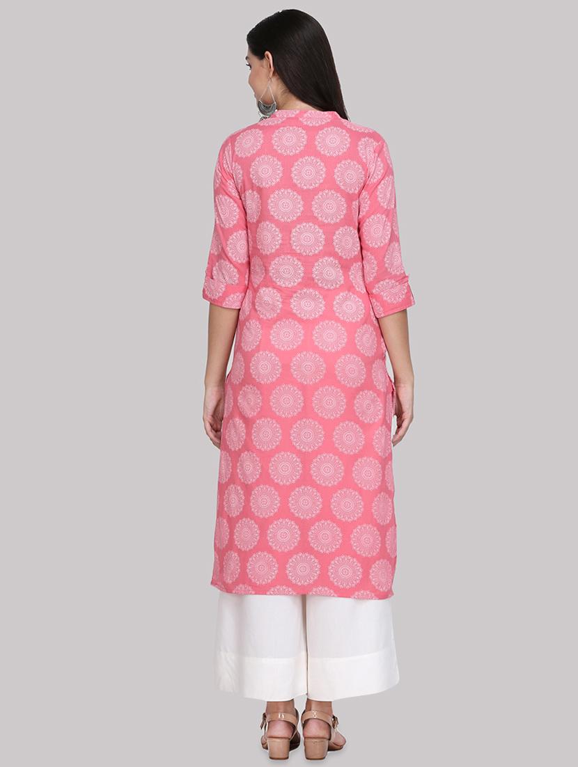 khari print straight kurta - 16587125 - Zoom Image - 3