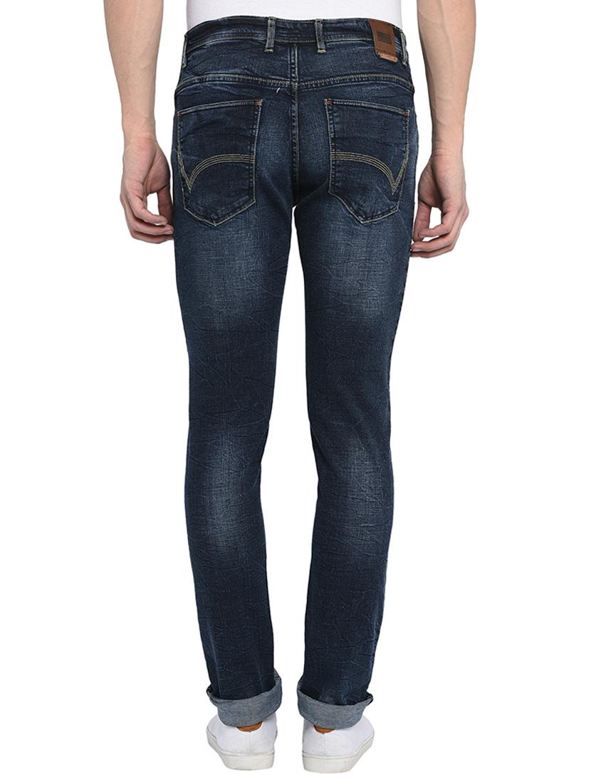 navy blue heavy washed denim jeans - 16587295 - Zoom Image - 3