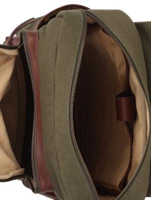 olive brown canvas backpack - 16589081 - Standard Image - 3
