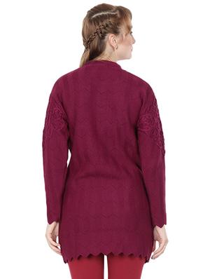 mandarin neck long sleeved cardigan - 16589089 - Standard Image - 3