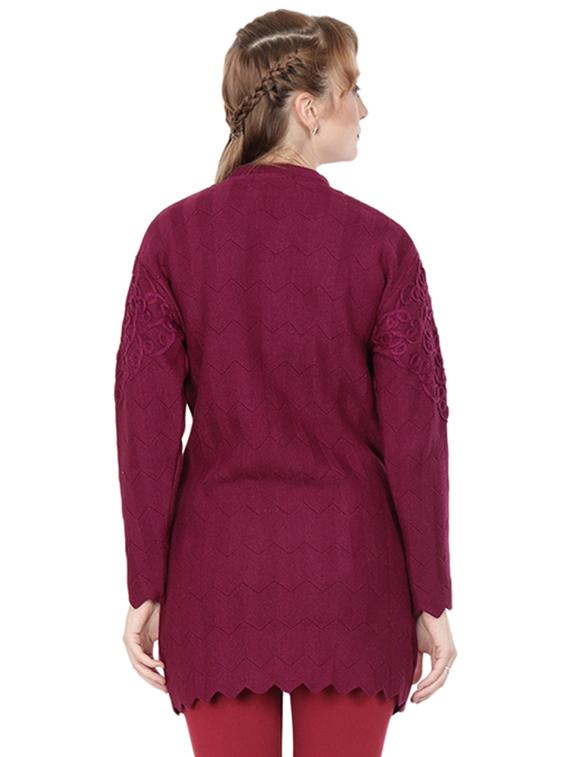 mandarin neck long sleeved cardigan - 16589089 - Zoom Image - 3
