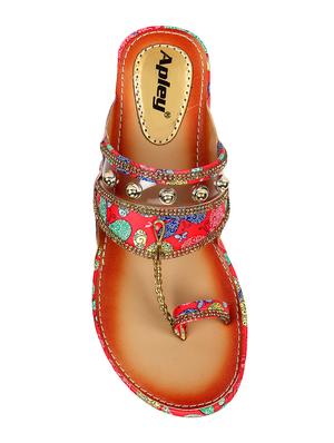 red one toe sandals - 16589358 - Standard Image - 3