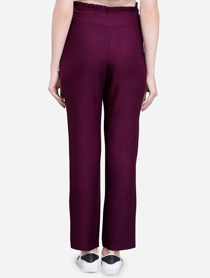 tie up waist solid trouser - 16589602 - Zoom Image - 3