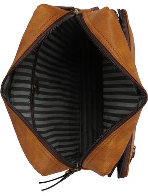 tan leather messenger bag - 16590637 - Standard Image - 3