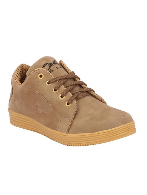 beige suede lace up sneakers - 16591127 - Very Small Image - 1