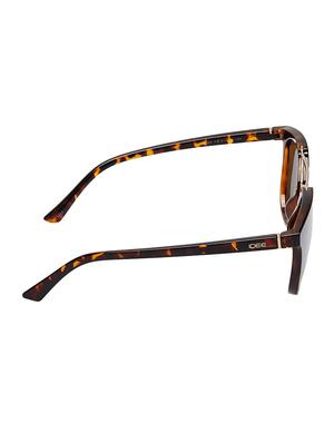 idee?mirrored rectangular sunglasses (61)?(green) - 16591254 - Standard Image - 3