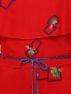 red rayon & jump suit - 16591333 - Standard Image - 3