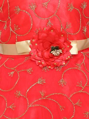 red net party gown - 16591352 - Standard Image - 3