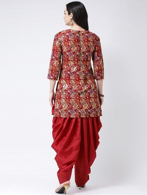 printed kurta with salwar set - 16591814 - Standard Image - 3