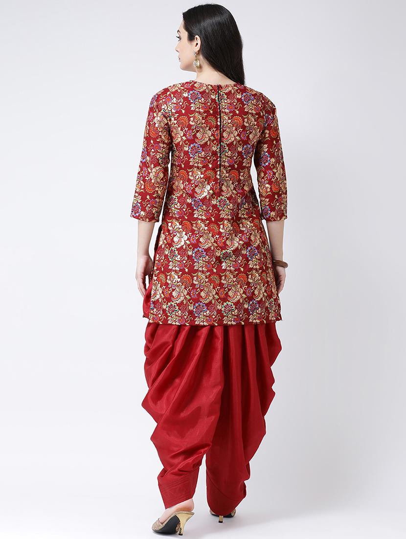 printed kurta with salwar set - 16591814 - Zoom Image - 3
