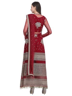 embroidered semi-stitched suit - 16591873 - Standard Image - 3