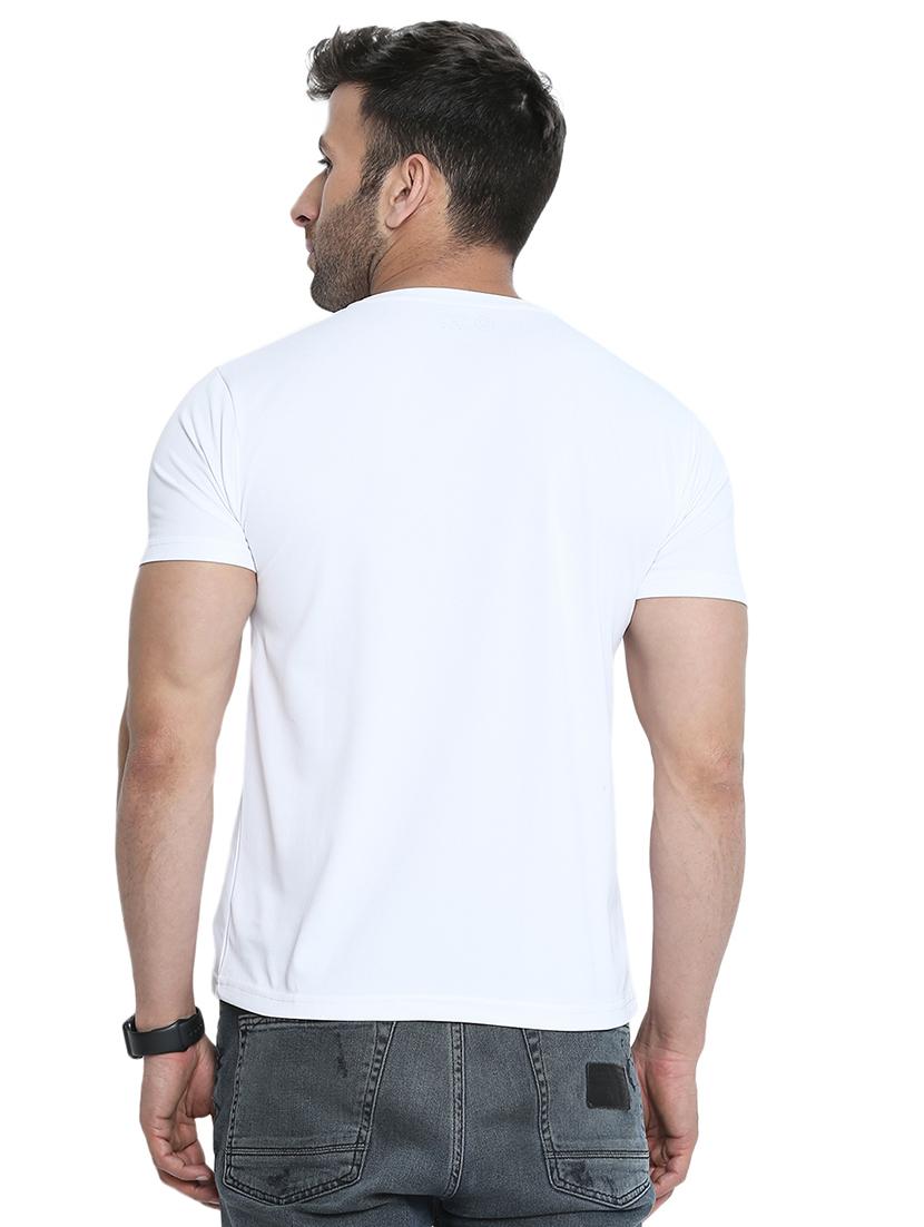 white solid t-shirt - 16592046 - Zoom Image - 3