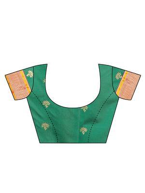 bordered banarasi saree with blouse - 16592186 - Standard Image - 3