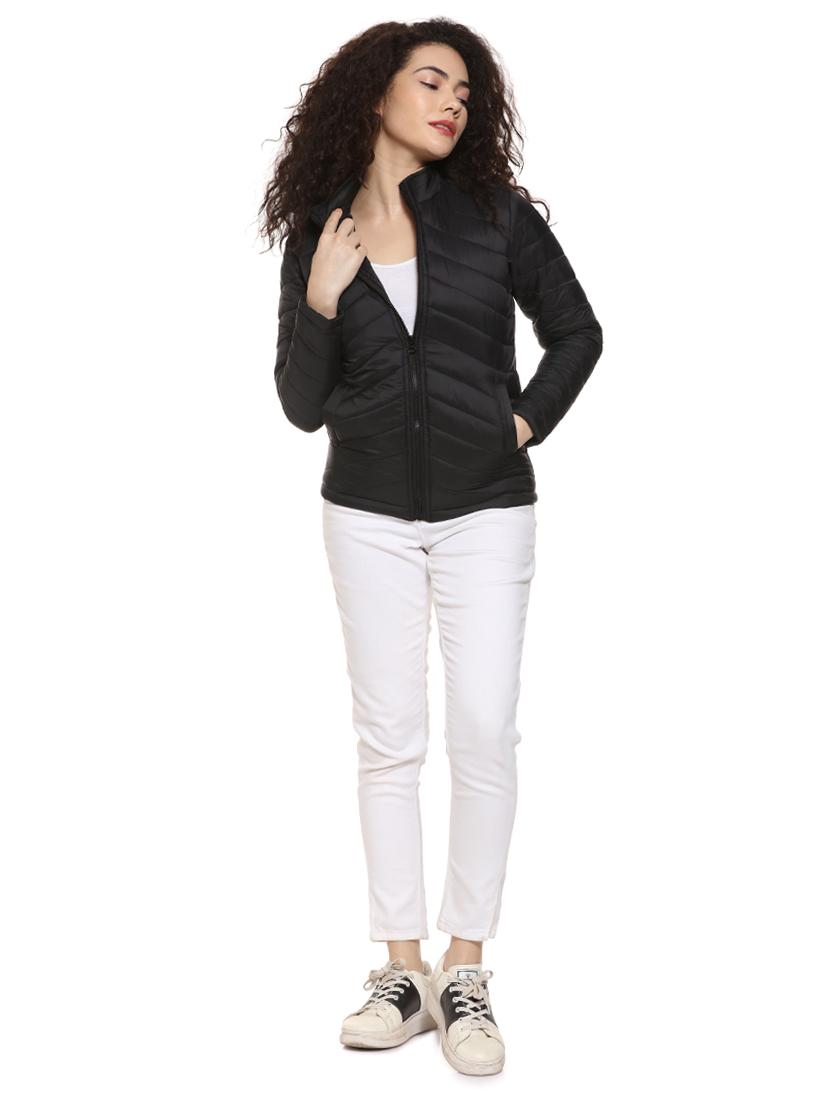 pocket detail bomber/biker jacket - 16592287 - Zoom Image - 3