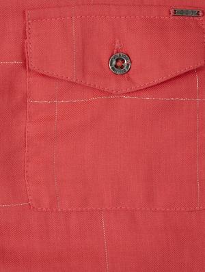 knotted hem checkered shirt - 16592869 - Standard Image - 3